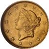 Image 1 : 1849 $1 Gold Liberty. Closed Wreath NGC MS64