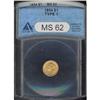 Image 1 : 1854 $1 Gold Liberty ANACS MS62