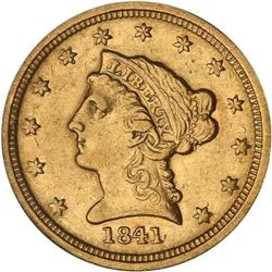 1841-C $2.50 Liberty NGC AU55