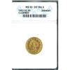1853 $2.50 Liberty ANACS MS60 Details Cleaned