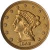 1856 $2.50 Liberty ANACS Details AU55 Cleaned