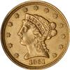 1861 $2.50 Liberty ANACS Details MS60 Cleaned