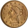 Image 1 : 1891 $2.50 Liberty PCGS MS64