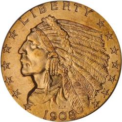 1908 $2.50 Indian PCGS MS64