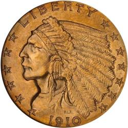1910 $2.50 Indian NGC MS63