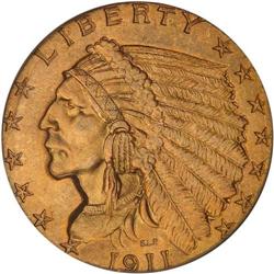 1911 $2.50 Indian PCGS MS65