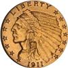 1911 $2.50 Indian ANACS VF20 Details Cleaned