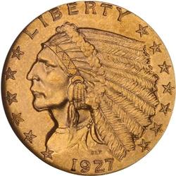 1927 $2.50 Indian NGC MS63