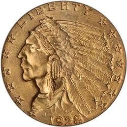 1928 $2.50 Indian PCGS MS64