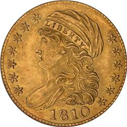 1810 $5 Bust. Lg Date, Large 5 PCGS MS62