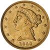 Image 1 : 1840-C $5 Liberty PCGS AU50