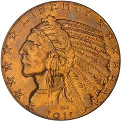 1911 $5 Indian PCGS MS64