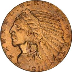 1911-D $5 Indian PCGS MS63