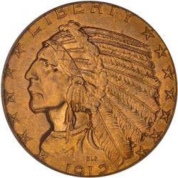 1912 $5 Indian PCGS MS63