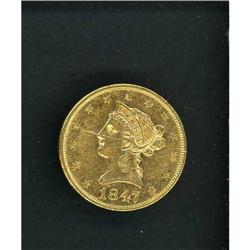1847 $10 Liberty RAW