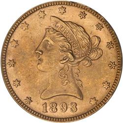 1893 $10 Liberty PCGS MS63
