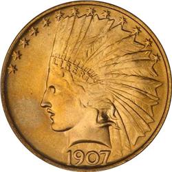1907 $10 Indian PCGS MS66 No Motto