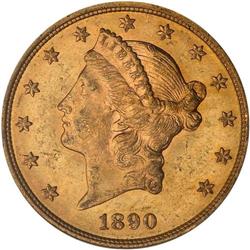 1890-S $20 Liberty PCGS MS62