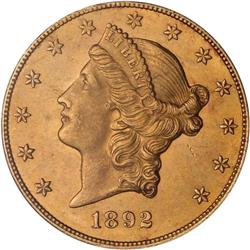 1892-CC $20 BASS NGC MS62