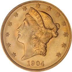 1904 $20 Liberty PCGS MS65