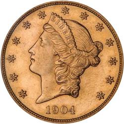 1904 $20 Liberty NGC MS65 PL