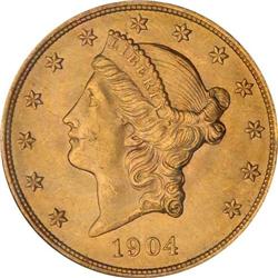 1904 $20 Liberty NGC MS65
