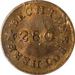 1837-42 $1 ANACS EF45 Bechtler Lamanations