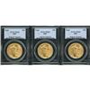 Image 1 : Lot of Three 2003 $50 Gold Eagles PCGS MS69
