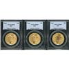 Image 1 : Lot of Three 2003 $50 Gold Eagles PCGS MS69
