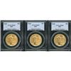 Image 1 : Lot of Three 2003 $50 Gold Eagles PCGS MS69
