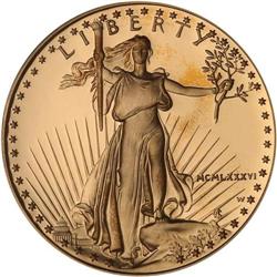 1986-W. G$50 Eagle PCGS PR70DCAM