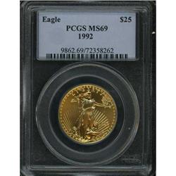 1992 $25 Gold Eagle PCGS MS69