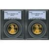 Image 1 : Lot of Two 1993-P $25 Gold Eagle PCGS PR69DCAM