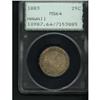 Image 1 : 1883 Hawaiian 25C PCGS MS64