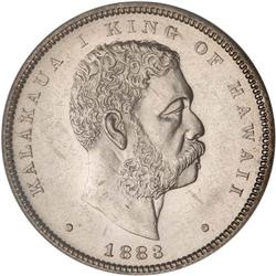 1883 Hawaiian 50C PCGS MS63