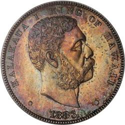 1883 Hawaiian $1 NGC MS65