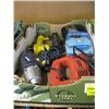 Image 1 : BOX OF MISC TOOLS, JIGSAW, DRILL BRAD NAILER ETC.