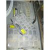 Image 1 : 3 MULTI UNIT COMPARTMENT HOLDERS WITH CONTENTS, LARGE BIN OF MISC PLUMBING SUPPLIES, PIPE ETC.