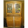 Image 1 : ANTIQUE CHINA CABINET, 2 GLASS DOORS, 2 DOORS, 2 DRAWERS