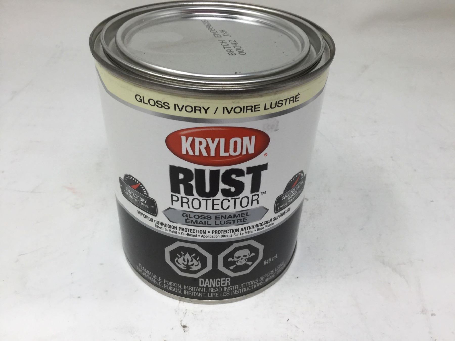 Krylon Rust Protector- Gloss Ivory (946ml) - A D Auction Depot Inc. krylon rust protector