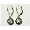 Image 1 : Cubic Zirconia Marcasite Lever Back Earrings, Retail $150