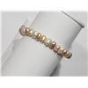 Image 2 : Freshwater Peach Pearl(June Birthstone) Flexible Bracelet, Retail $120