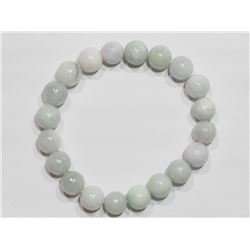 Jadeite 10mm Bead Flexible Bracelet, Retail $300