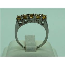 Sterling Silver Citrine Ring, Retail $120