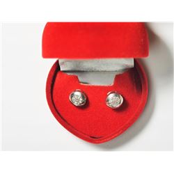 Sterling Silver 16 Diamonds(0.16ct) Earrings. Approx Retail $500