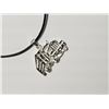 Image 2 : Sterling Silver Truck Pendant on High Fashion Chord. Approx Retail $160