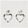 Image 2 : Sterling Silver 2 Heart Pendant
