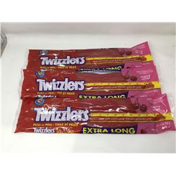 Twizzlers Pull-n-Peel Extra Long- Cherry (3 x 652g)
