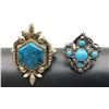 Image 2 : 2-VINTAGE NAVAJO-STYLE SILVER TONED RINGS