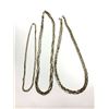 Image 2 : 3-SILVER/GOLD TONED BRAIDED NECKLACES